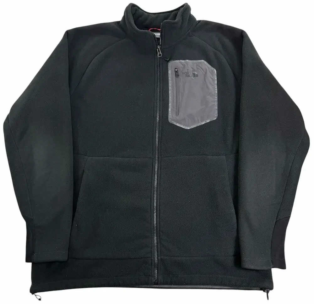 The North Face Chimborazo A33X Men's XL Black Full Zip Fleece Pullover Jacket